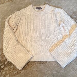 J. Crew Ivory Ribbed Sweater